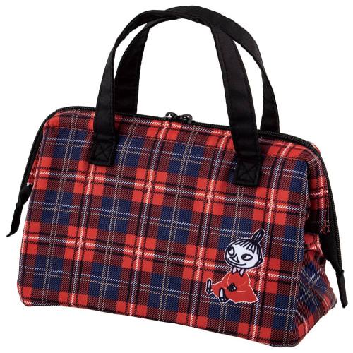 Skater Insulated Lunch Bag with Clasp, Little My Check, Moomin Design, KGA1-A