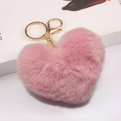 Creativo Carino Colorato Peluche Cuore di Pesca Portachiavi Ciondolo da Borsa Charms Accessori Chiavi Auto Ciondolo Per Ragazza Portachiavi