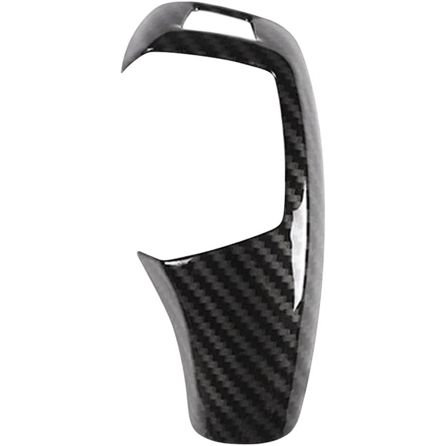 Black Carbon Fiber Look Gear Shifter Trim Cover For BMW 1 3 5 7 Series X3 X4 X5