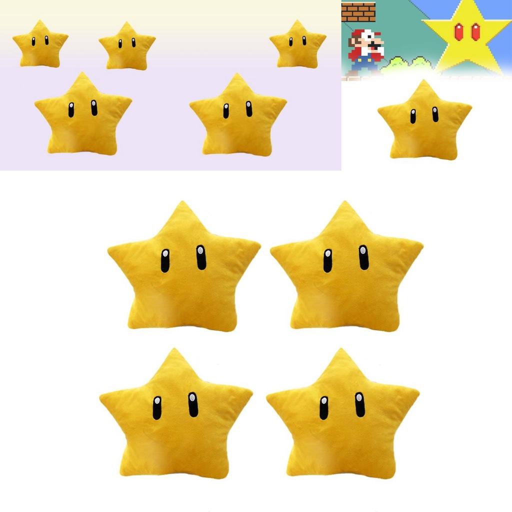 Mario Luigi Yellow Star Stuffed Toy Pp Cotton Filling