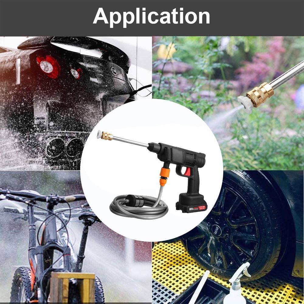 Foam Machine 1500W 50Bar High Pressure Car Washer Rechargeable Car Wash Guns for 18V Battery Cordless Electric Water Guns