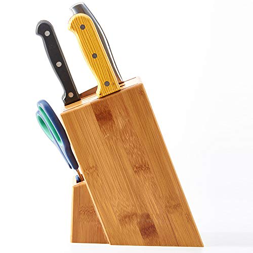 Knife Stand, Knife Rack, Kitchen Utensil Storage for Deba Knives, Made of Natural Wood with Ventilation and Cleaning Holes, Heavy-duty Design, Hygieni