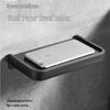 Adhesive Wall-Mounted Bathroom Storage Shelf with Phone Holder