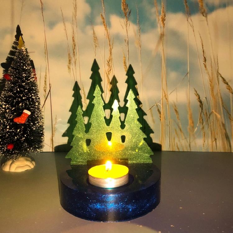 Silicone Mould Gypsum Candle Holder Mold Candle Stand Mould Jewelry Making Tool