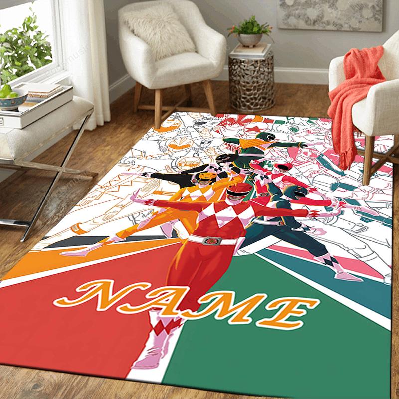 Custom 1Pc Power Rangers Heroic Team Rug Office Carpet Indoor Outdoor Entrance Doormat Nonslip Soft And Comfortable Living Room D2915220