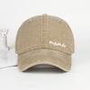 Cute "Mama" Script Baseball Cap For Women Men Washed Cotton Adjustable Dad Hat Mother'S Day Gift Casual Sun Cap