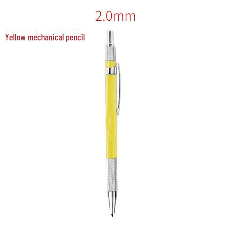 Black Tech Multi-Color 2.0mm Automatic Graphite Pencil with Replaceable Lead - No Sharpening Needed, Ideal for Drawing & Engineering