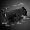 PVS?14 Black Plastic Waterproof Digital High Definition Infrared IR Night Vision Monocular