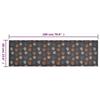 VidaXL Tapis de cuisine lavable impression de pattes 60x180 cm velours 136574