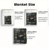 Fish Art Collection 2D Flat Pattern Flannel Blanket, High quality All Seasons, Home Decor, Warmth and Comfort, Perfect for Christmas Gifts.