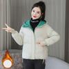 Winter Coat Women Down Cotton Jacket Warm Loose Cotton Padded Jackets Casual Black Red Outerwear