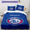 Arema Football Club Printed Pattern Duvet Cover Set – Includes 1 Duvet Cover and 2 Matching Pillowcases Bedroom Decor Christmas Gifts