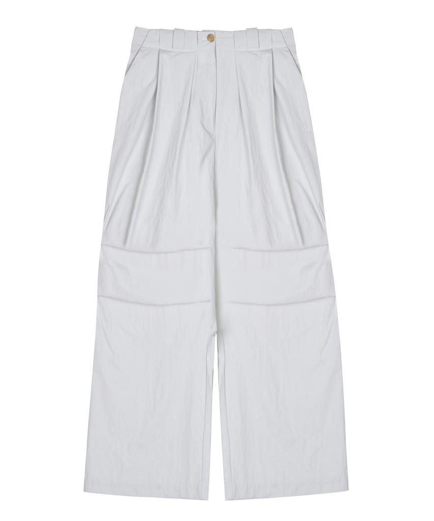 Nigaennikol Volume Tuck Wide Pants_Sky Blue