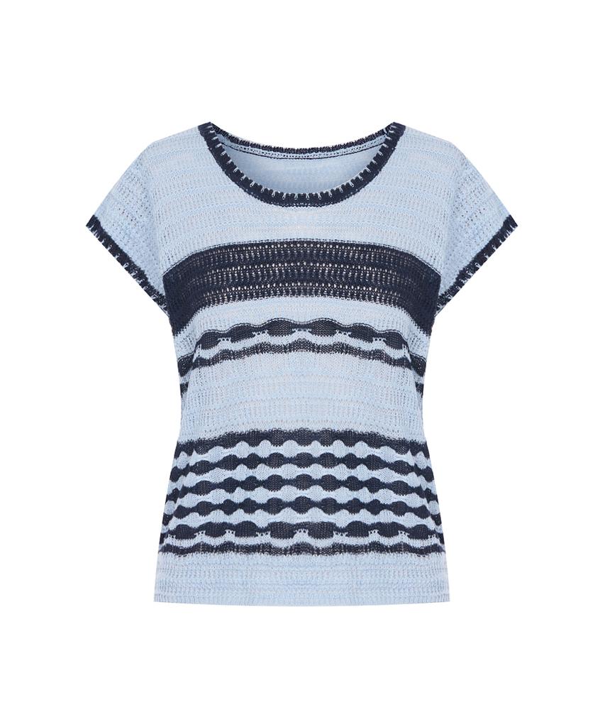 PAIGEFLYNN Multi-Stripe Color Block Knit_P6Bkn055C