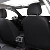 Beige Stitched PU Leather Car Seat Cover - Universal Fit for 5-Seater, All-Season Use