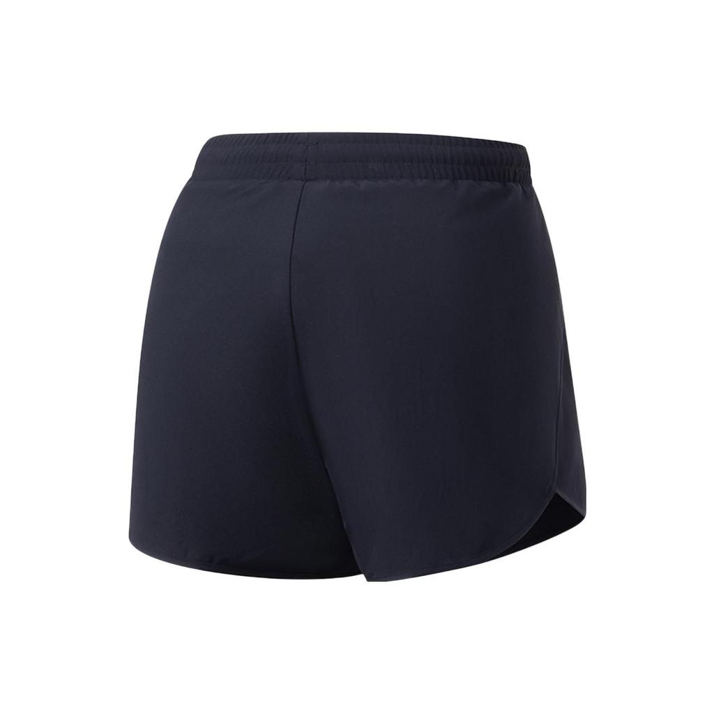 Li-Ning Solid Color Lace-Up Fitness Shorts Women shorts Black AKST642-1