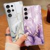 Marble Patterned Phone Case For Samsung Galaxy S26 S25 S24 S23 Ultra S22 S26 Plus S21 S24 S25 FE Clear Shockproof Soft TPU Cover