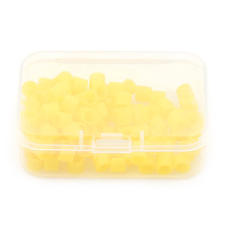 

100 шт. Маленький тип стоматологических силиконовых инструментов Цветовой код Кольца Дополнительный цвет