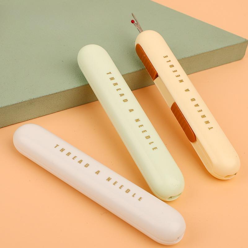 3 in 1 Needle-threaders with Seam Ripper Retractable Threading Seam Remover Tool for Sewing Crafting Embroidery Accesories