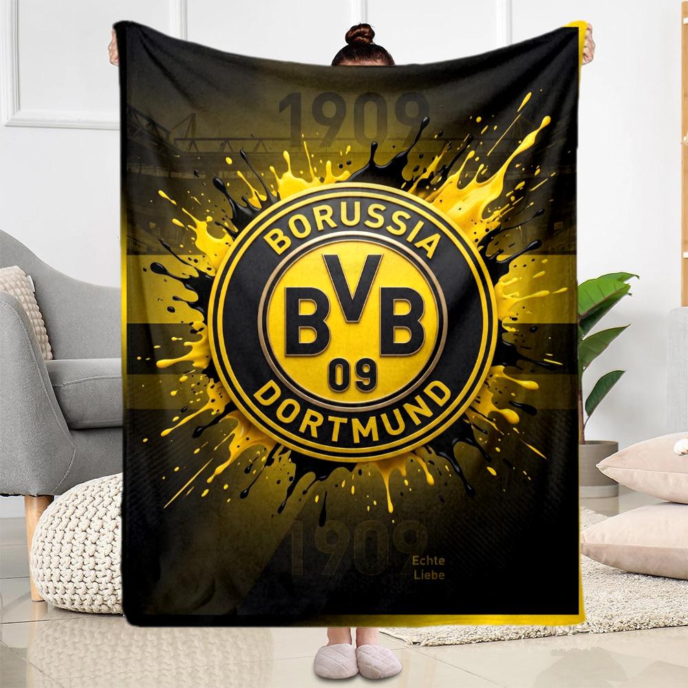 Bvb Borussia Football Fan Blanket Durable Comfort Great For Livingroom Bed Office Four Seasons Multipurpose Warmthful Decor