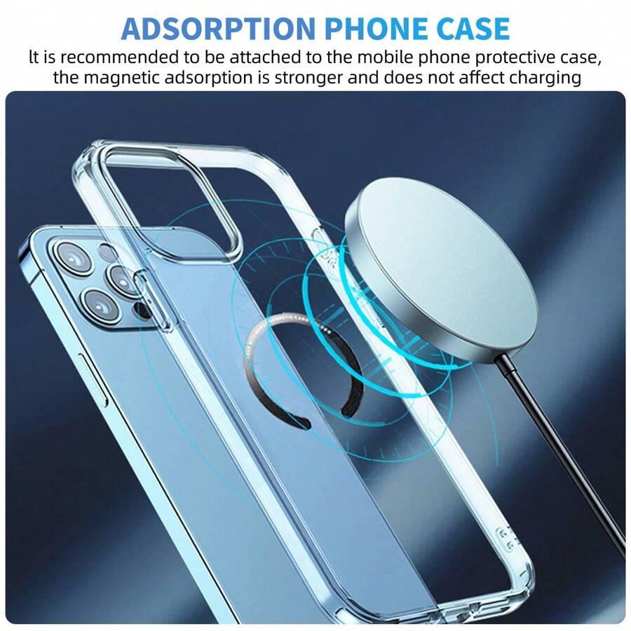 Magnetic Metal Plate Ring Wireless Charger Iron Sheet Sticker Car Phone Holder Compatible With All Phone Magnet Sheet