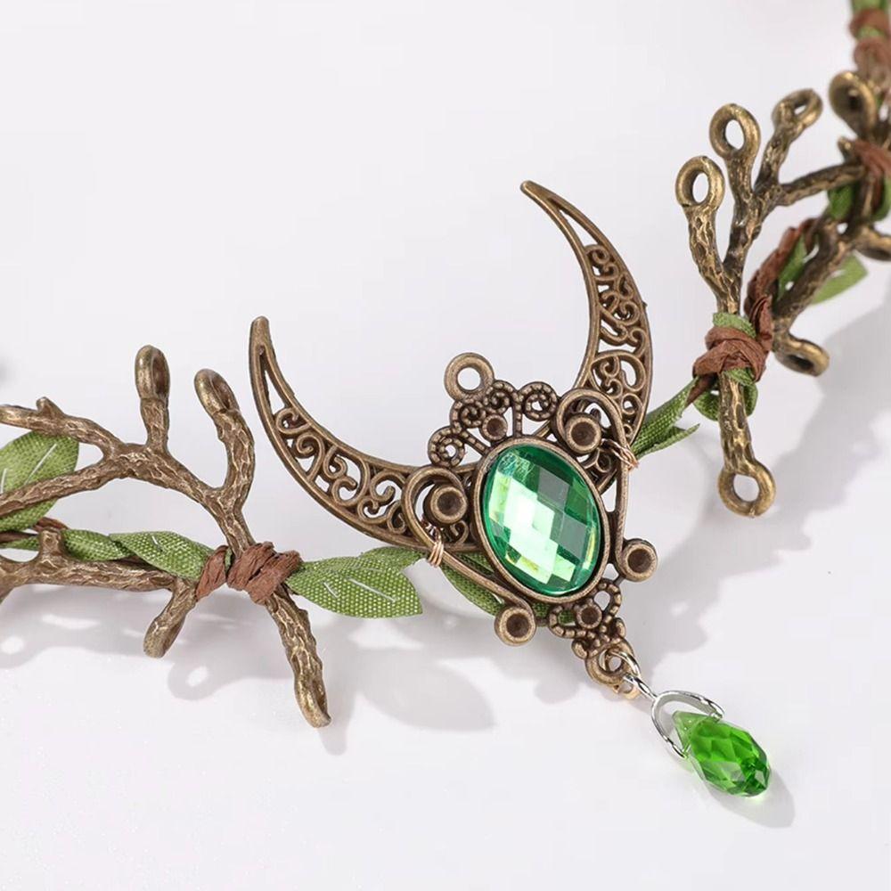 Fantasy Jewelry Elf Tiara Forest Theme Fantasy Headpiece Fairy Headband Outdoor Photo Shoots