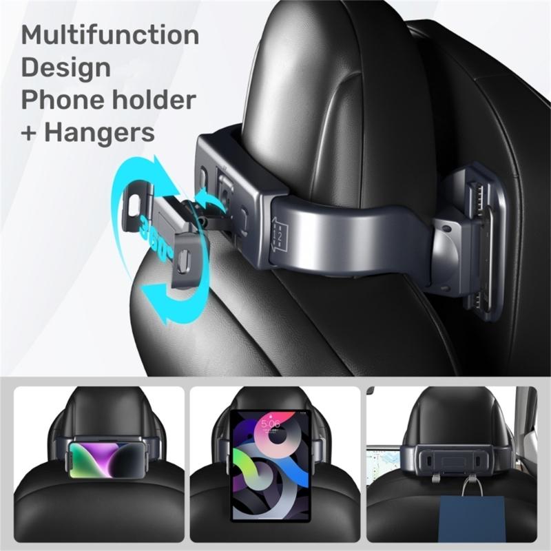 Car Multifunction Headrest Adjustable Up And Down Cushion Neck Pillow Adjustable Cushion with Phone Holder For  Y
