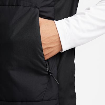 Nike Therma Vests Men's Black Baseball Collar Moderate Other