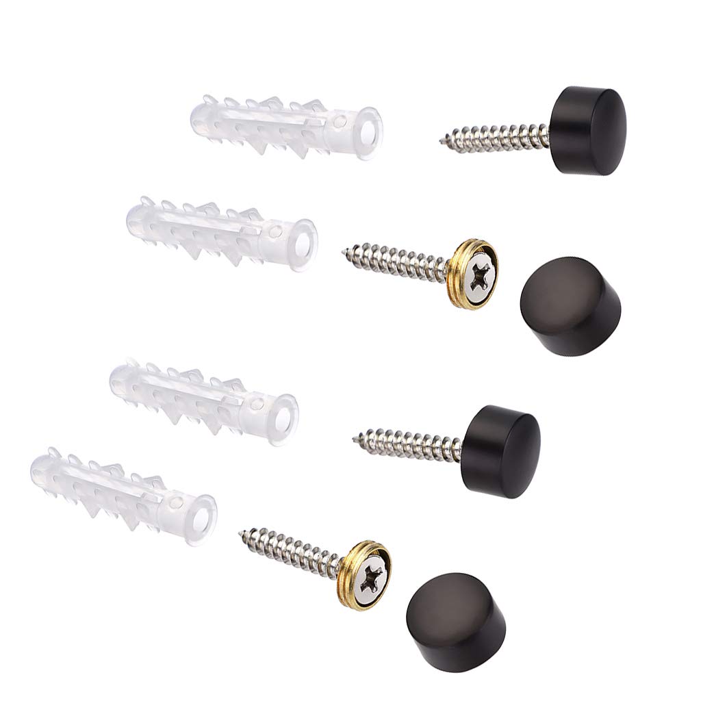 Sumnacon Folding Clothes Wall Stainless Adjustable Suitable for and Black of Wall-Mounted Rack, Hanger, 5-Hook, Steel, 180-Degree Angle, Space-Saving,