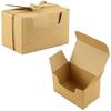 50pcs Kraft  Paper  Rectangular  Candy  Box Retro Style With Blank Label Linen Rope Abrasion Resistant Solid Color Wedding Party Gift Box