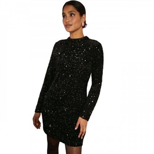 Dorothy Perkins Womens/Ladies Sequin Velvet Mini Dress