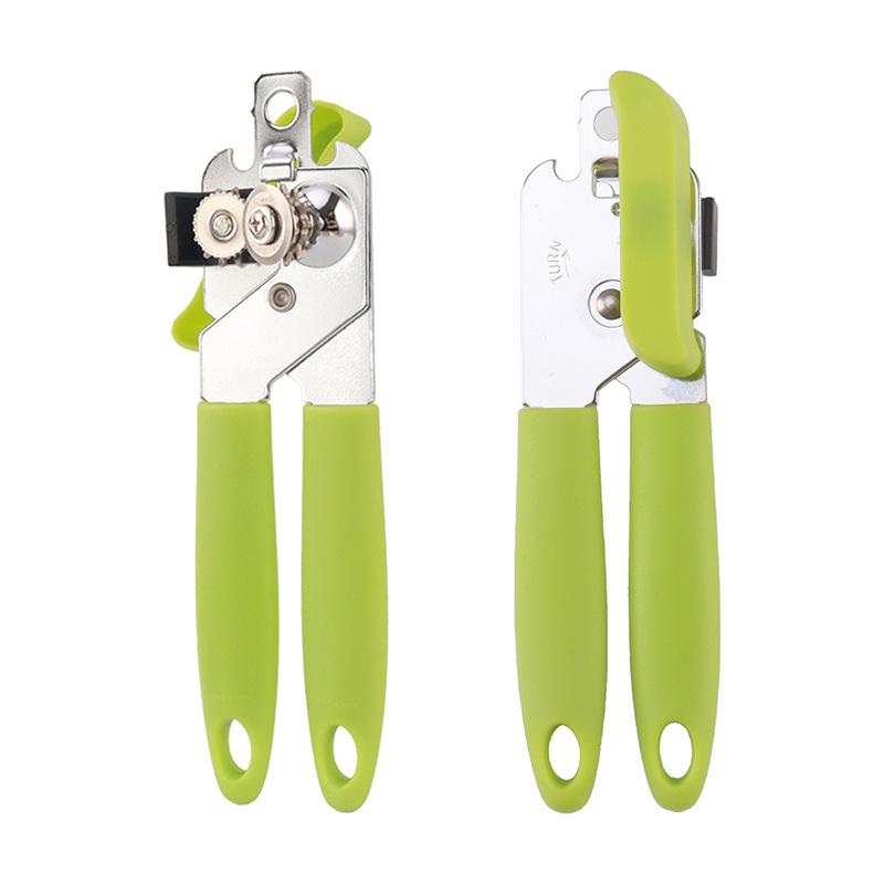 3 In 1 Multifunctional Manual Can Opener, Heavy Duty Stainless Steel Bottle Opener For Beer & Canned Food