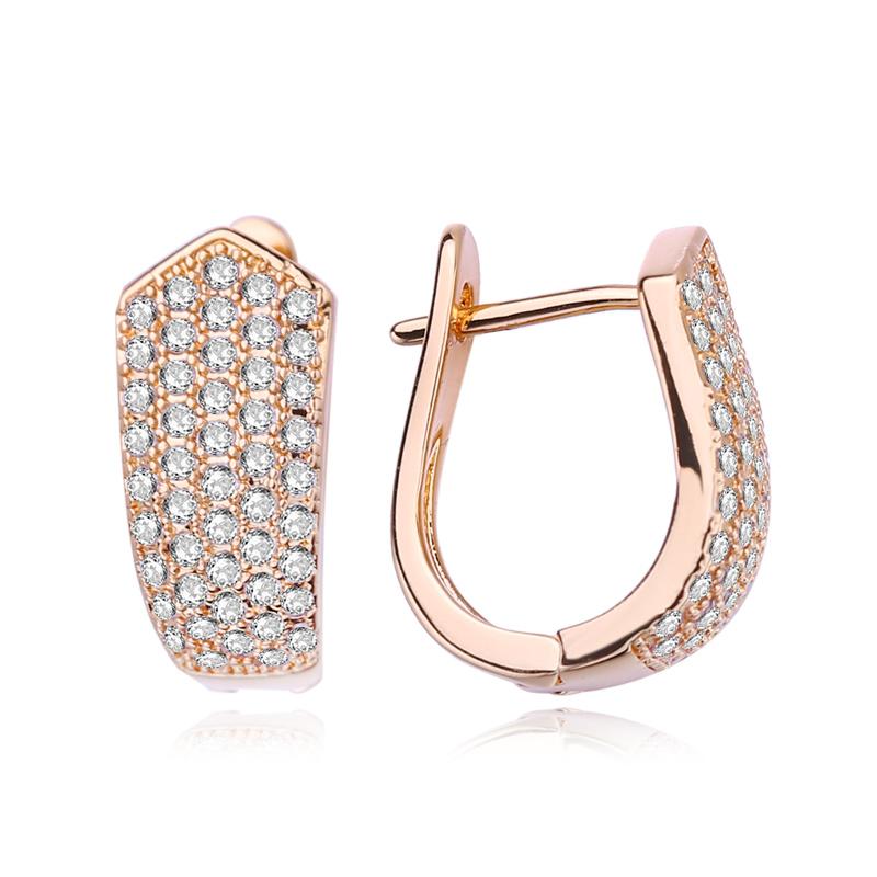 Stud Earrings For Women Fashion Luxury Cubic Zirconia Drop Earrings