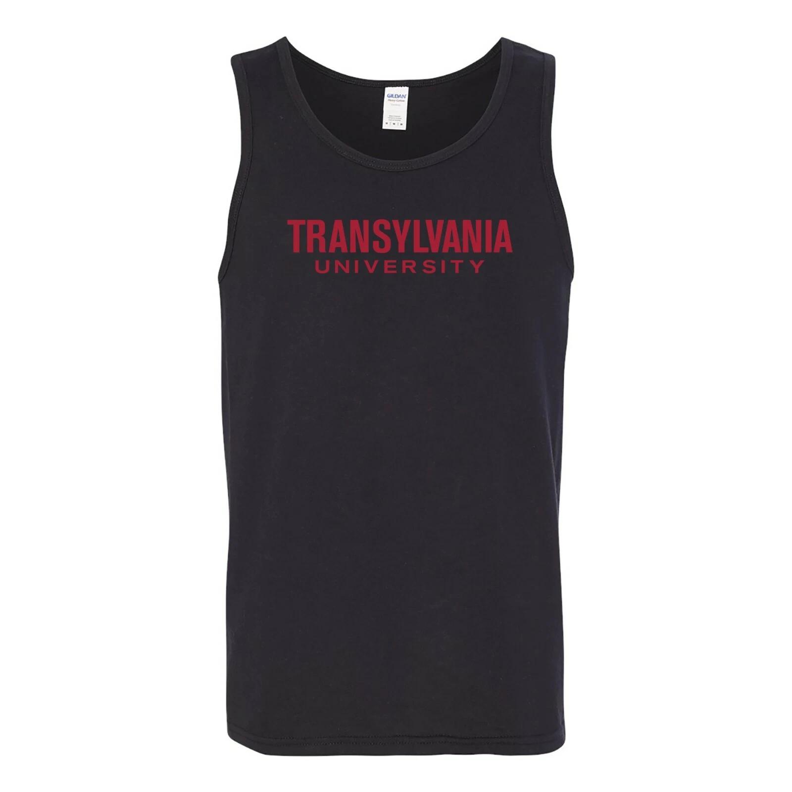 Transylvania University Pioneers Basic Block Tank Top - Black S