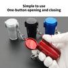 Convenient Metal Travel Ashtray With Secure Lid Creative Portable Ashtray Ashes Holder SpillProof for Outdoor Indoor Use
