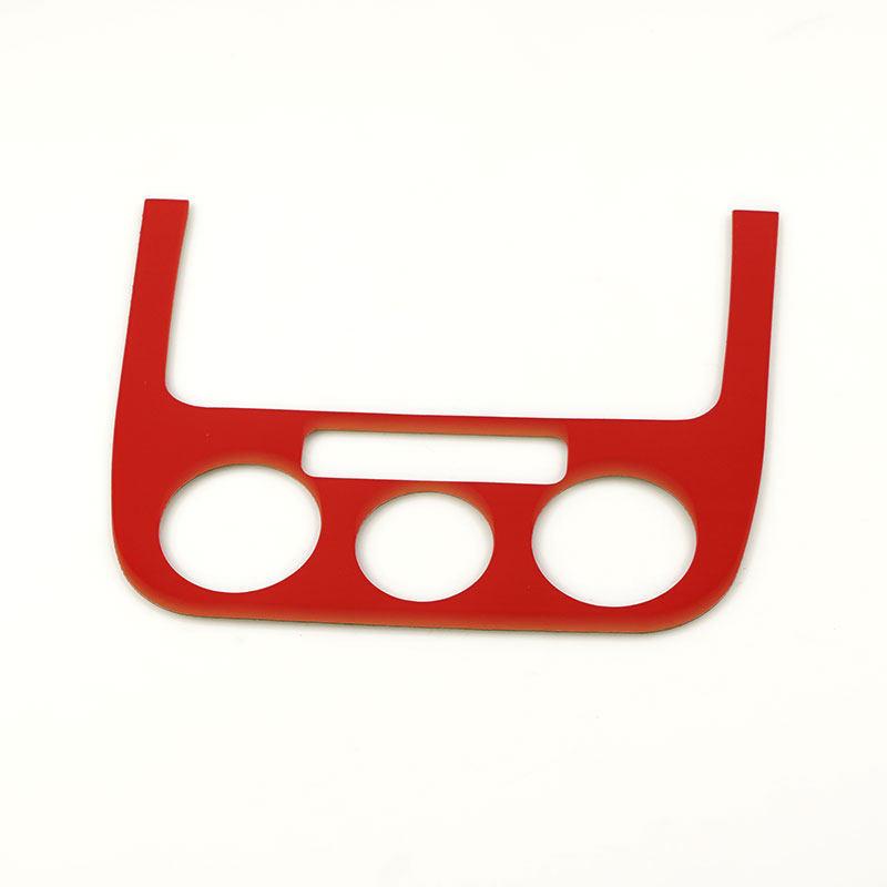 Car Accessories Interior Central AC CD Adjust Control Panel Frame Trim For VW Golf 5 MK5 R32 GTI Plus Variant Jetta V 2006-2010