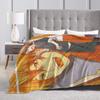 Yarichin B Club Yuri  Flannel Blanket  Warm Soft Throw Blanket for Home Decor Travel Fashion Bedspread Sofa Bed Cover
