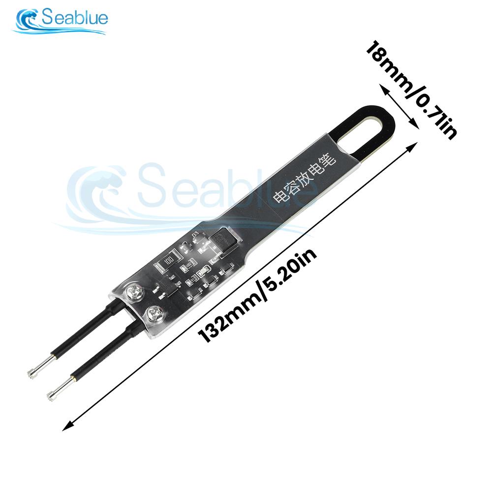 1000UF/5000UF Non-Polar Capacitor Discharge Pen With Adjustable Probe Spacing 1000V AC/DC Rating and LED Status Indicator