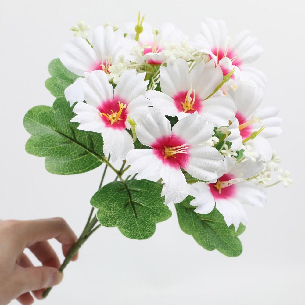 Handmade Artificial Trumpet Flower Plastic Artificial Flower Home Garden Decor