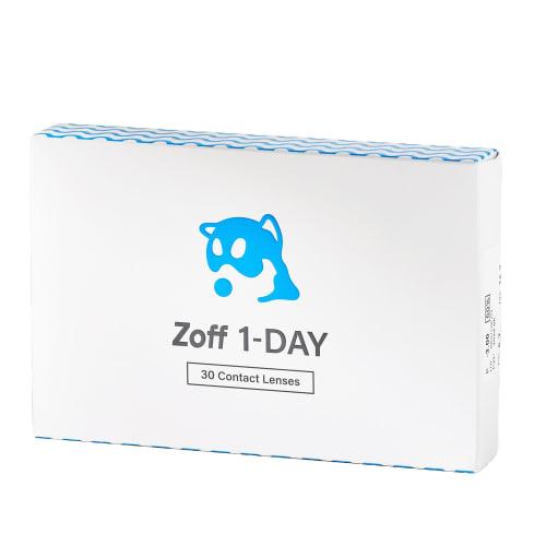 Zoff 1-DAY Contact Lenses, 30 Lenses Per Box, High Water Content (60%), Daily Disposable, 8.7mm BC, 14.2mm Diameter, UV Protection, Non-Ionic, Moistur