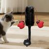 Brinquedo de Boxe para Gatos Brinquedo Interativo Saco de Pancadas para Gatos com Base de Ventosa Brinquedo de Boxe para Gatos com Ação de Balanço por Mola para Exercício de Gatos de Interior
