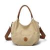 Canvas Shoulder Bag Large Capacity Tote Bag Women's Commuter Underarm Bag