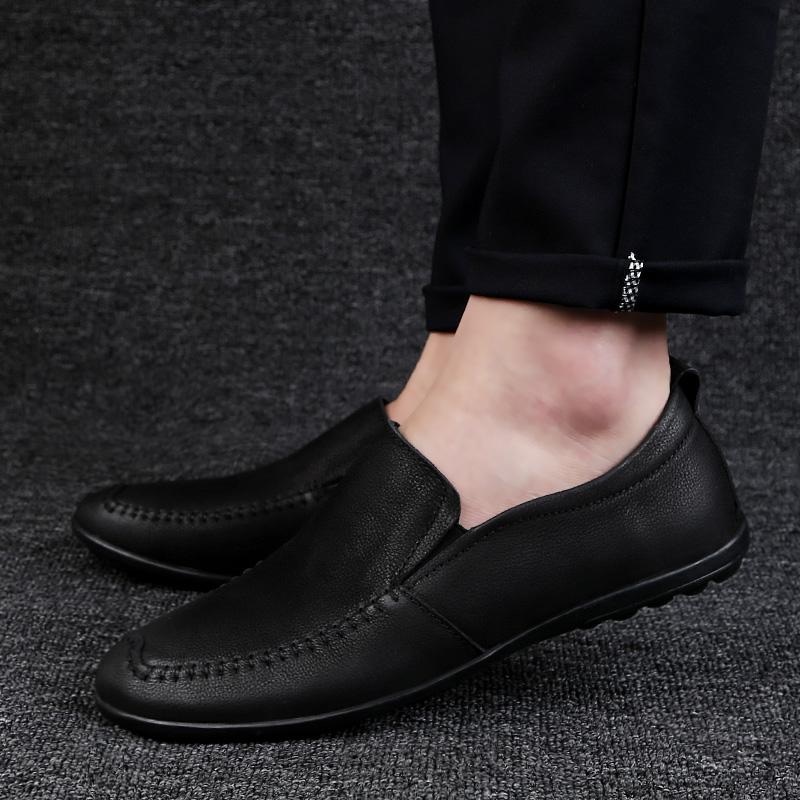 Fashion Spring Autumn Men's Loafers Lightweight Breathable Fashionable Park Walking Shoes Versatile Men's Driving Shoes Anti Slip