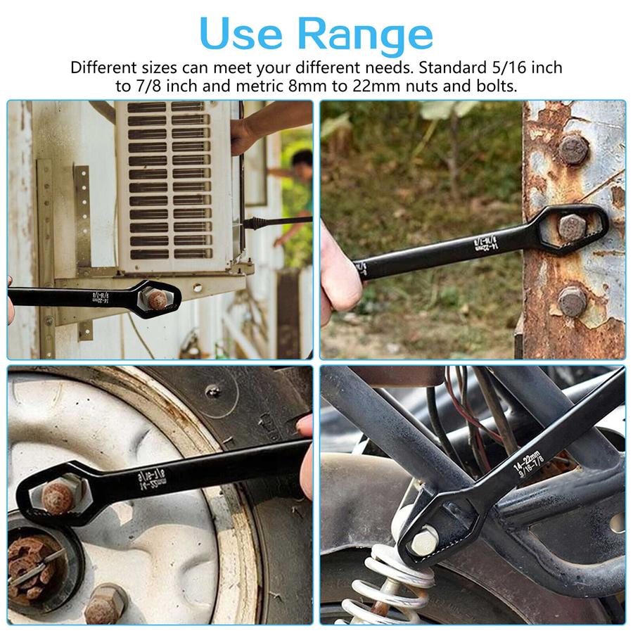 Multifunction Wrench 8-22MM Manual Repair Tool For Bicycle Motorcycle Car Repair