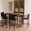 Day and Night - Day and Night Garden Bar Set 7 Pieces Brown