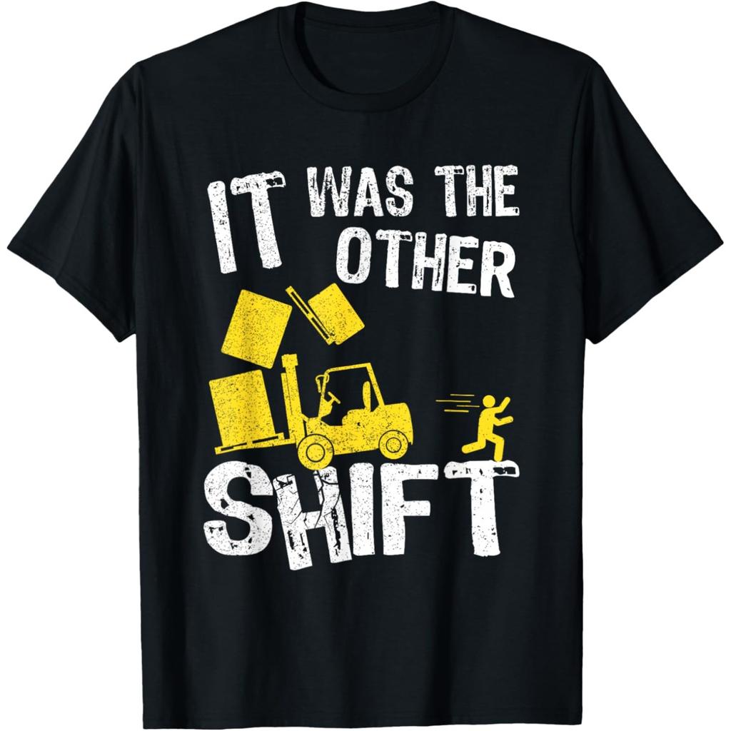 Funny Forklift Art For Men Women Certified Forklift Drivers T Shirts Cotton Humor Tee Shirt Short Sleeve Unisex Loose Clothing