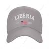 Baseball Cap Liberia EST Independence Day Wild Sun Shade Peaked Adjustable Outdoor Caps