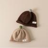 Cute Design Knitted Beanie Solid Color Landlord Hat New Pompom Hat  Kids Boy Girl