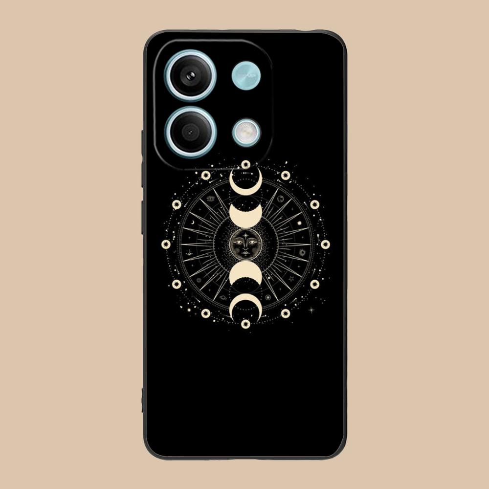 Sun Moon Mobile Cell Phone Case for Xiaomi 15 14 13 12 Mi 11 T Ultra Lite Pro S X 5G Colorful Printing Cover Pretty Luxury Cover