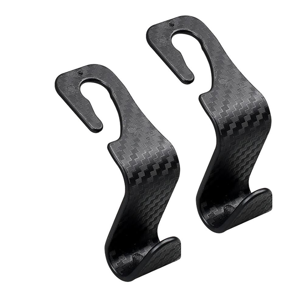 Carbon Fibre Hook Car Seat Headrest Hook Auto Back Seat Organizer Hanger Handbag Clothes Bracket Car Interior Accessorie 1 Pcs